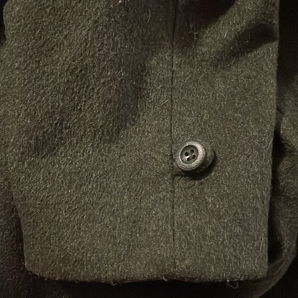 Vintage ECHTER LODEN Wool MADE IN AUSTRIA PEA COAT Green SIZE 12 USA! - Picture 10 of 10